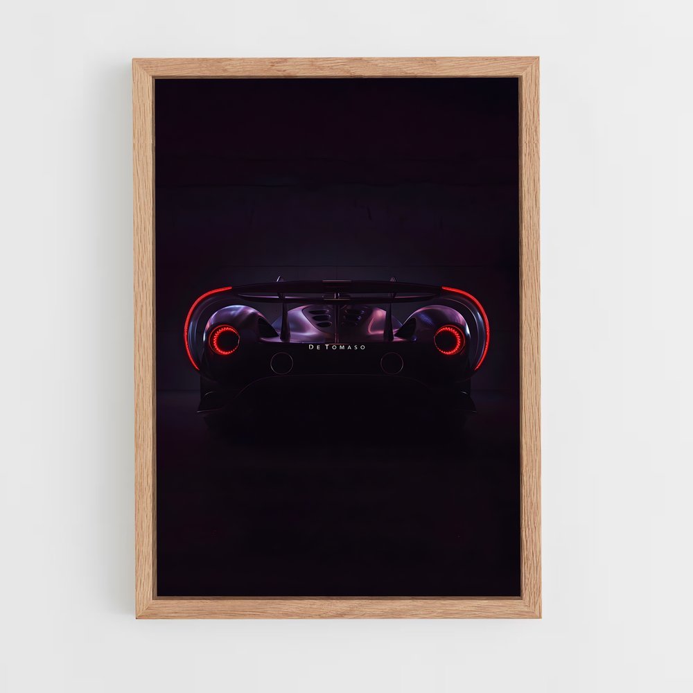 Poster Supercar Dreams – affiche De Tomaso (vue 4)